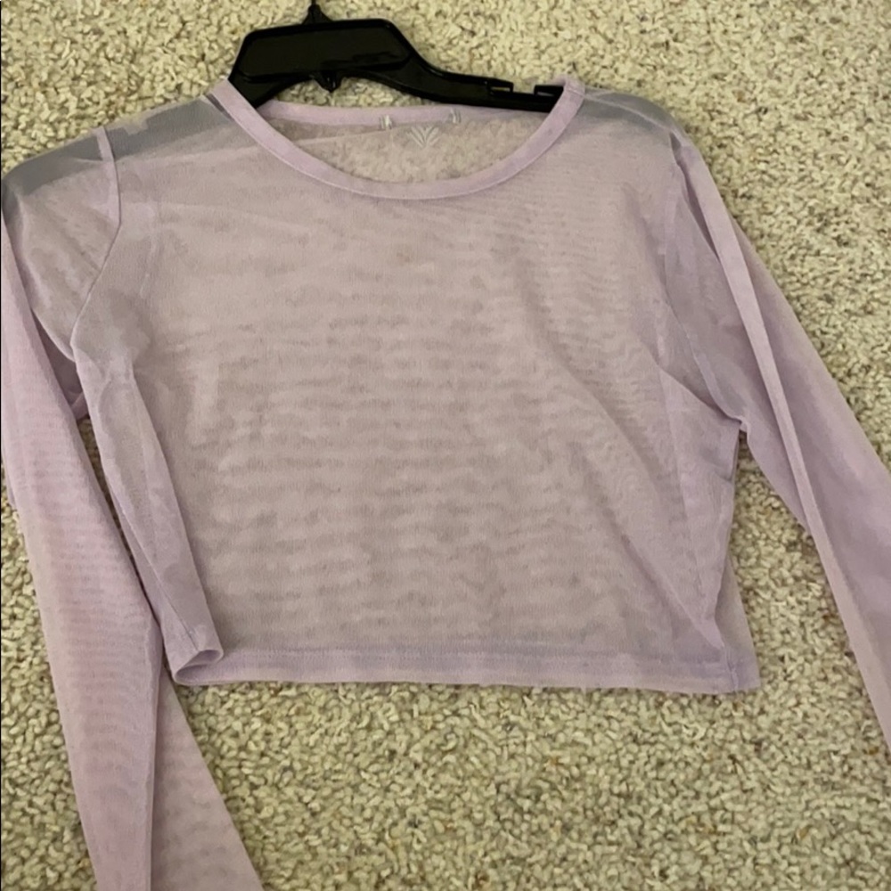 Purple athletic top